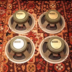 Matched Quad Vintage 1972 Celestion G12H T1217 12" Greenback Speaker
