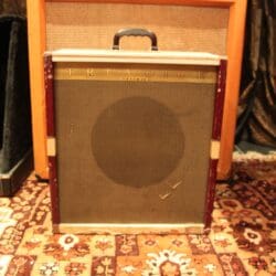 Vintage 1950s Selmer Truvoice Stadium TV19 Red Cream Valve Amplifier