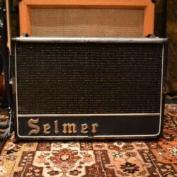 Vintage 1964 Selmer Truvoice Bassmaster 2x12 Crocodile Amp Cabinet
