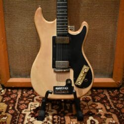 Vintage 1962 Hofner Model 172 White Snakeskin Solid Electric Guitar