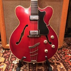 Vintage 1964 Hofner Verithin Cherry Red Electric Guitar Original Case