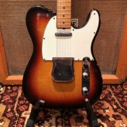 Vintage 1968 Fender Telecaster Sunburst Refin Maple Cap Electric Guitar