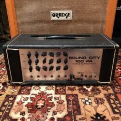 Vintage 1968 Sound City 100 PA Mark 2 DR116 Valve Amplifier Head