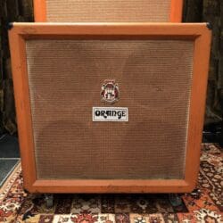 Vintage 1974 Orange 4x12 Original Guitar Cabinet Amplifier Fane 122593