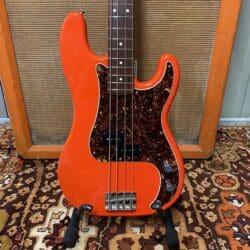 Vintage 1983 Fender Squier Precision Bass Red JV Japan Guitar