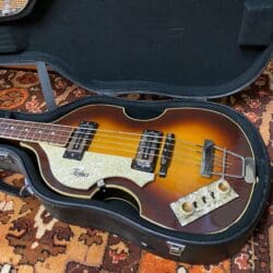 Vintage 1970s Hofner Violin 500 1 Left Handed Bass Guitar