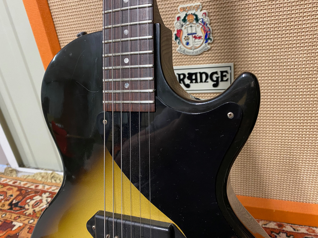 Vintage 1989 Gibson Les Paul Junior Tobacco Sunburst Guitar -