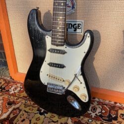 Vintage 1971 Fender Stratocaster 4 Bolt Original Black Guitar
