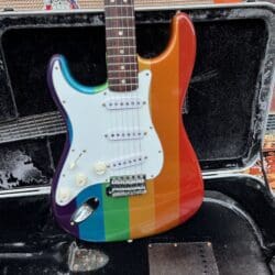 Vintage 1974 Fender Stratocaster Lefty Custom Colour Paint RARE