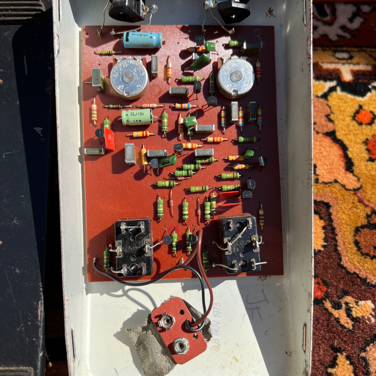 Vintage 1970s Colorsound Sola Sound Octivider Effects Pedal -