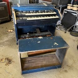 Vintage 1960s Hammond C3 Split Electric Blue Organ STEVE WINWOOD