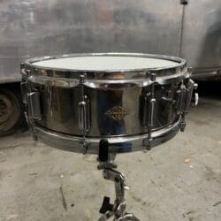 Vintage 1970s ASBA Stainless Steel 14x5.5 Snare Drum