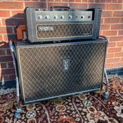 Vintage 1970s Vox Defiant Head 2×12 Cabinet Guitar Amplifier
