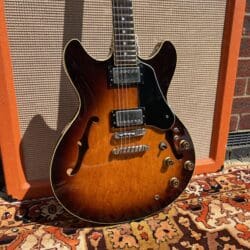Vintage 1980 Ibanez AS100 Artist Sunburst Japan Electric Guitar