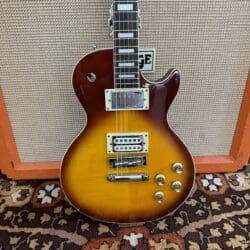 Vintage 1970s Japan Lawsuit Les Paul Sunburst Open Book Guitar