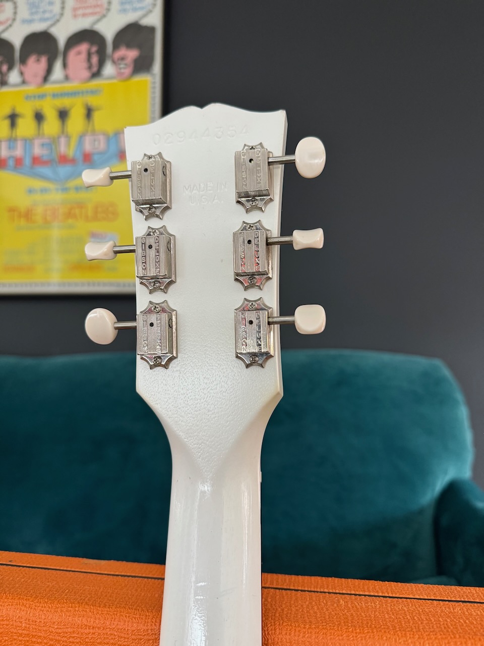 2004 Gibson Les Paul Junior Jr USA White Nitro Guitar OHSC -