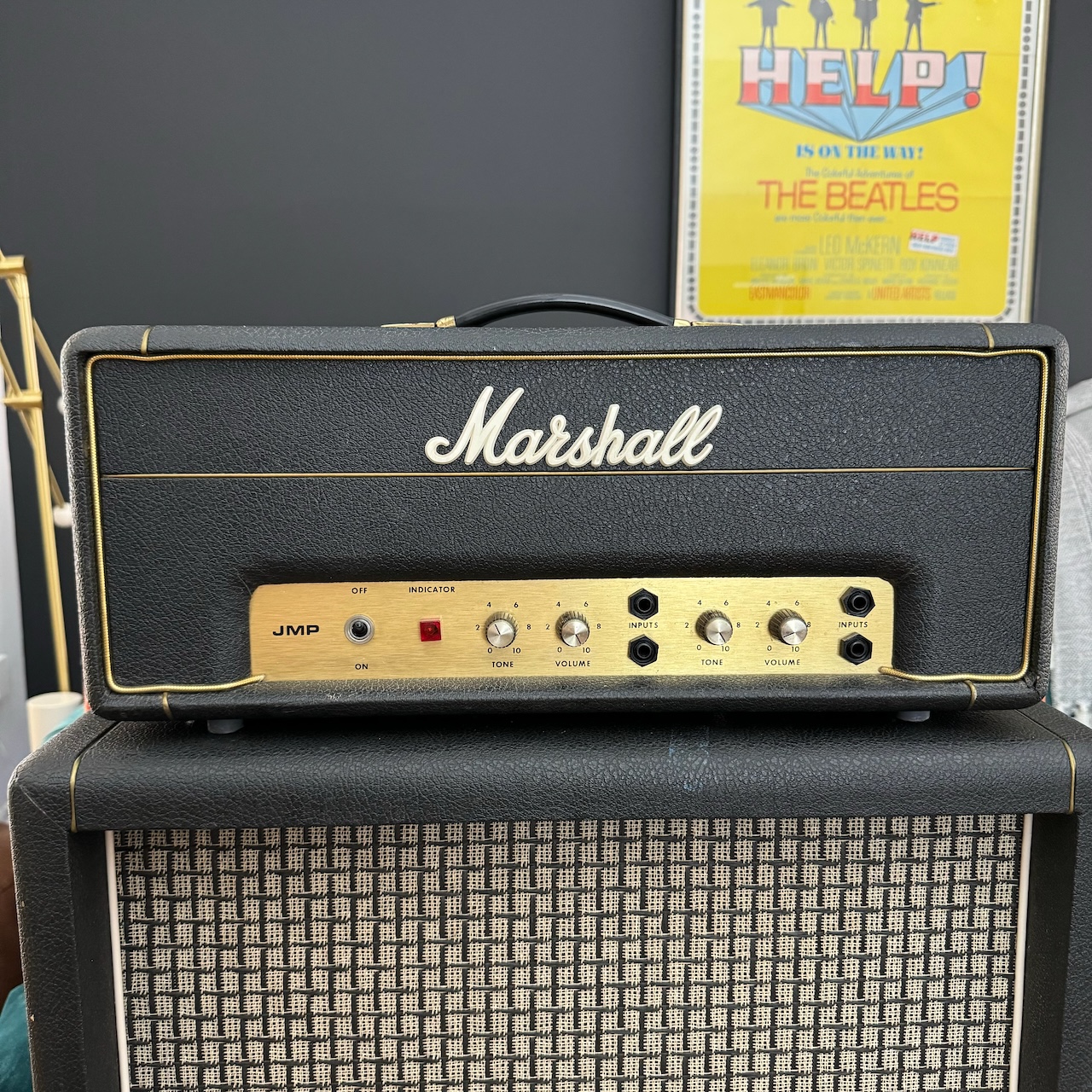 Vintage 1972 Marshall Lead Bass 20w 2061 Amplifier Head Cabinet -