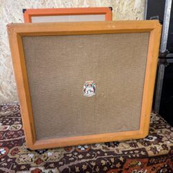 Vintage 1970s 1977 Orange 4x12 Amplifier Cabinet Celestion T1217 G12