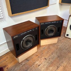 Matched Pair Vintage Cetec Gauss Monitor System Model 7258 Coaxial Speakers