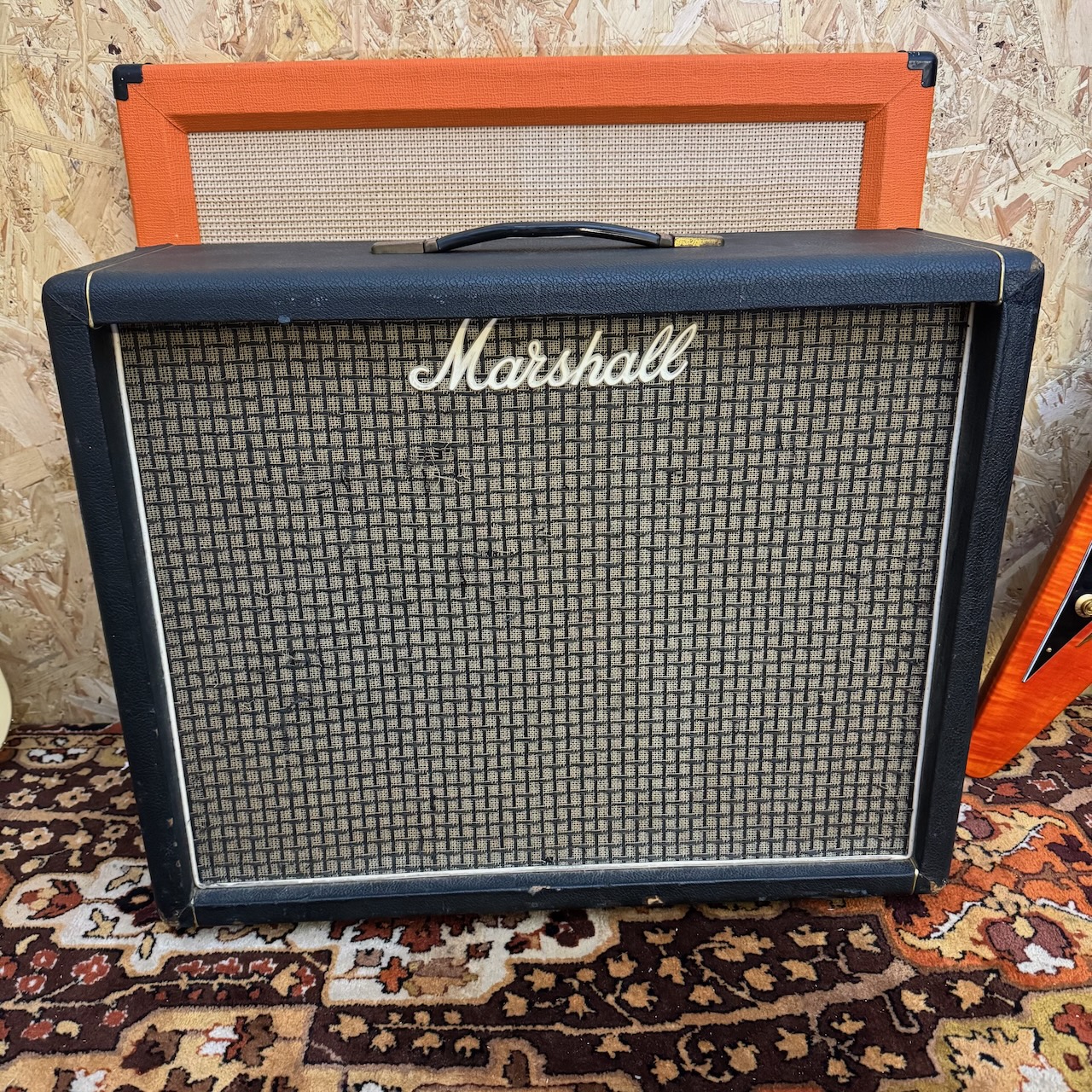 Vintage 1974 Marshall 2045 2x12 Guitar Cabinet Celestion Greyback -