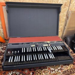 Vintage 1960s Vox Super Continental Italian Black Red Organ Complete