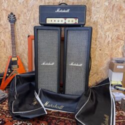 Vintage 1973 Marshall PA20 Amplifier Head 1917 PA Speaker Columns