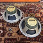 Pair Vintage 1968 Celestion G12M Greenback 25w T1221 16ohm Speakers