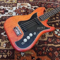 Vintage 1964 Burns London Nu Sonic Red Bass Guitar