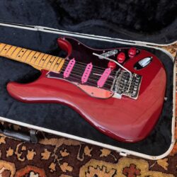 Vintage 1981 Fender Stratocaster USA Translucent Red Kahler Guitar
