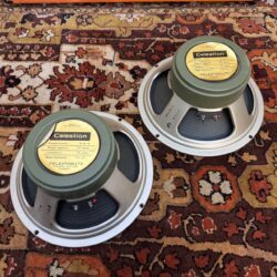 Pair Vintage 1971 Celestion Greenback G12H 30w 16ohm T1217 Speakers