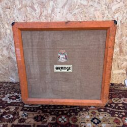 Vintage 1972 Orange 4x12 Guitar Speaker Cabinet Celestion G12H Greenback