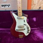 Vintage 1959 1960 Fenton Weill Deluxe British Red Electric Guitar