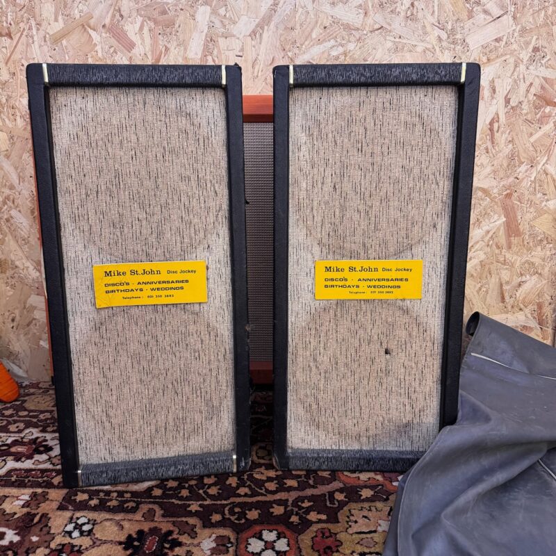 Could These Be The Earliest Marshall PA Cabinets? Jim Marshall & Son Early 1960s Custom Line Range Prototypes
