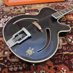 Vintage 1950s Arnold Hoyer Special 24 Black German Archtop Guitar