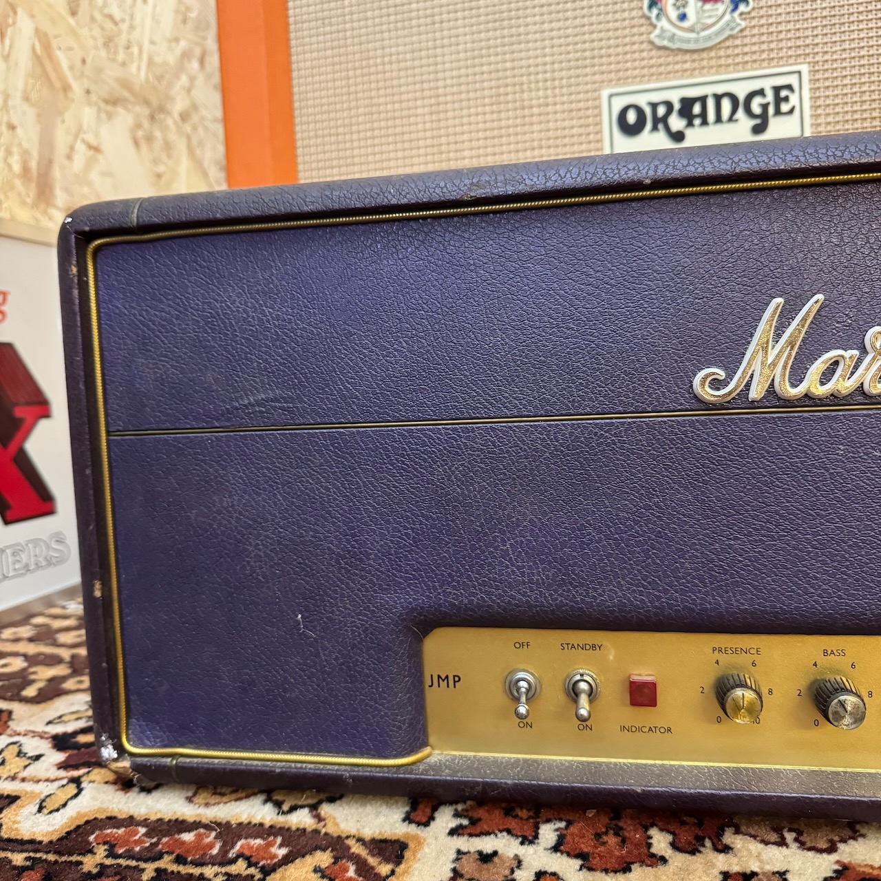 Vintage 1968 1969 Marshall Major 200w Plexi PURPLE Amplifier Head -