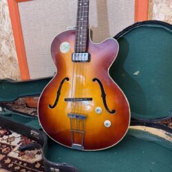 Vintage 1962 Hofner Senator Bass Sunburst Brunette Bass Guitar OHSC