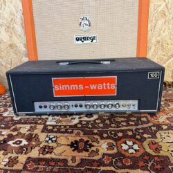 Vintage 1969 1970 Simms Watts AP100 MK1 100w Amplifier Head